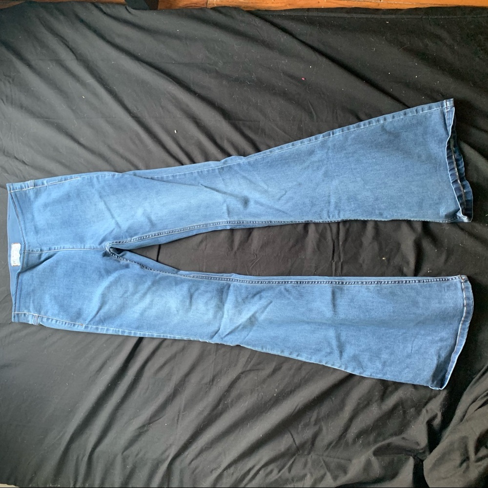 free people denim bell bottoms